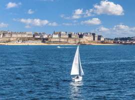 El canal de la Mancha desde Saint-Malo