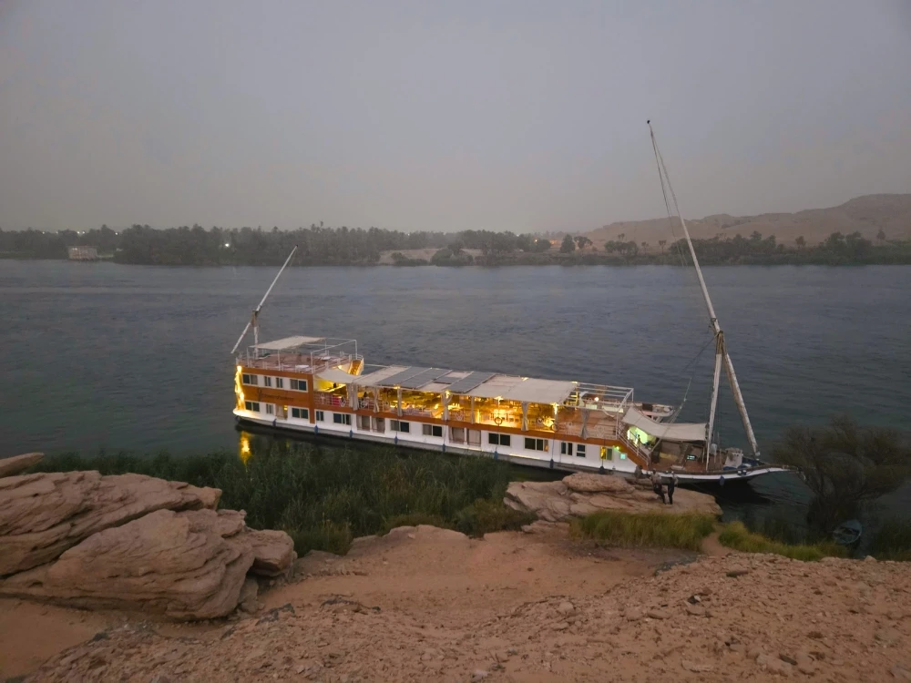 Dahabieh de nuit sur le Nil