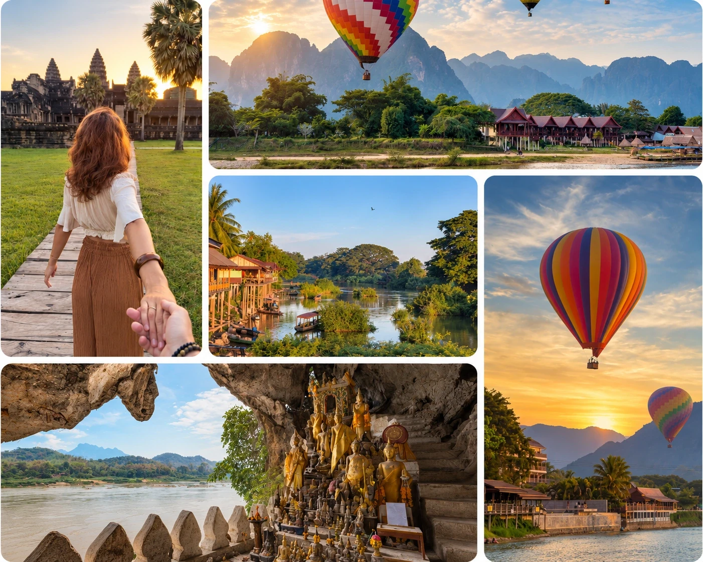 Paysages romantiques au Laos