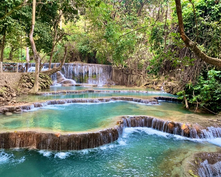 Cascades de Kuang Si &agrave; Luang Prabang, Laos