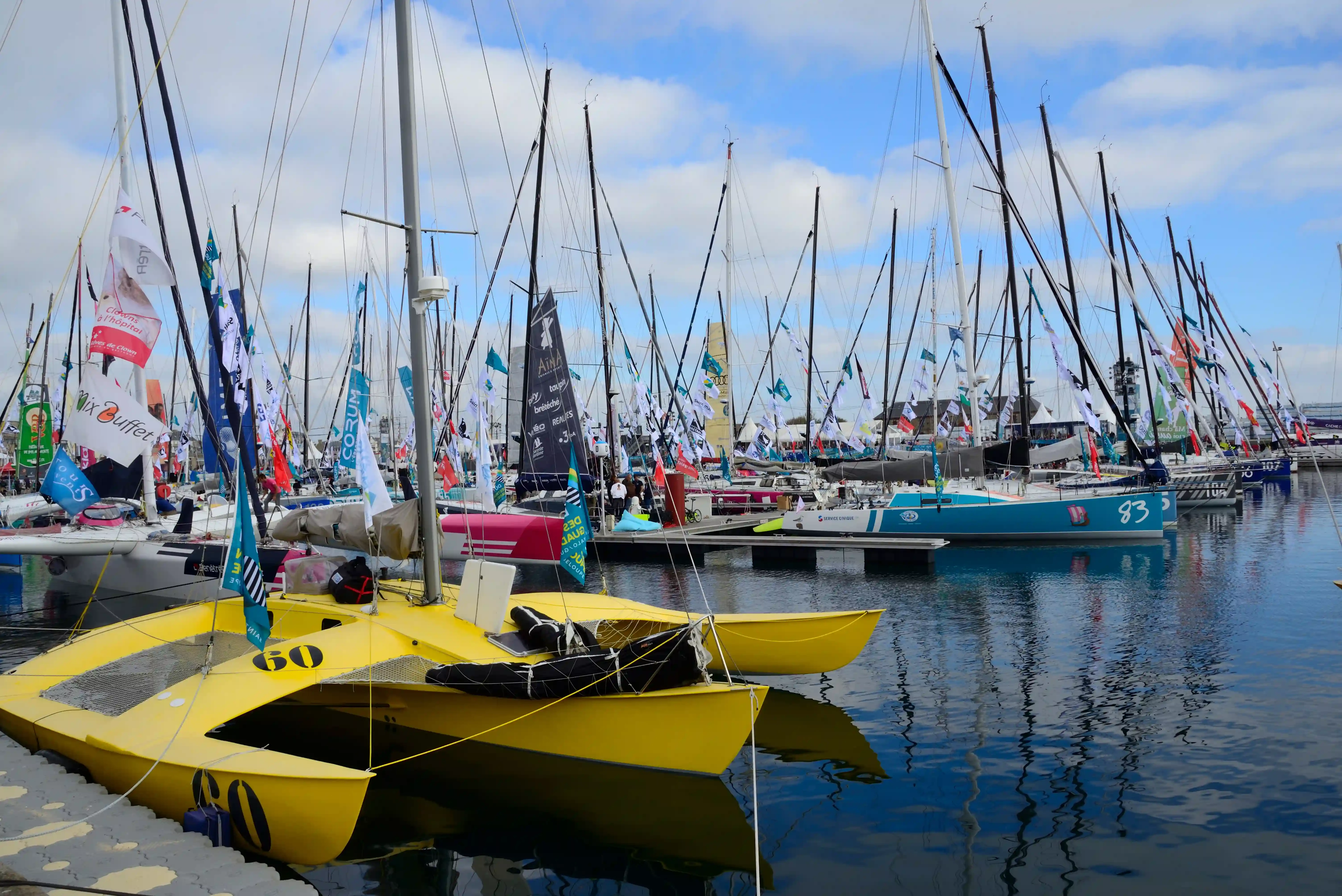 Exposition des bateaux avant le d&eacute;part &agrave; Saint Malo, 2018