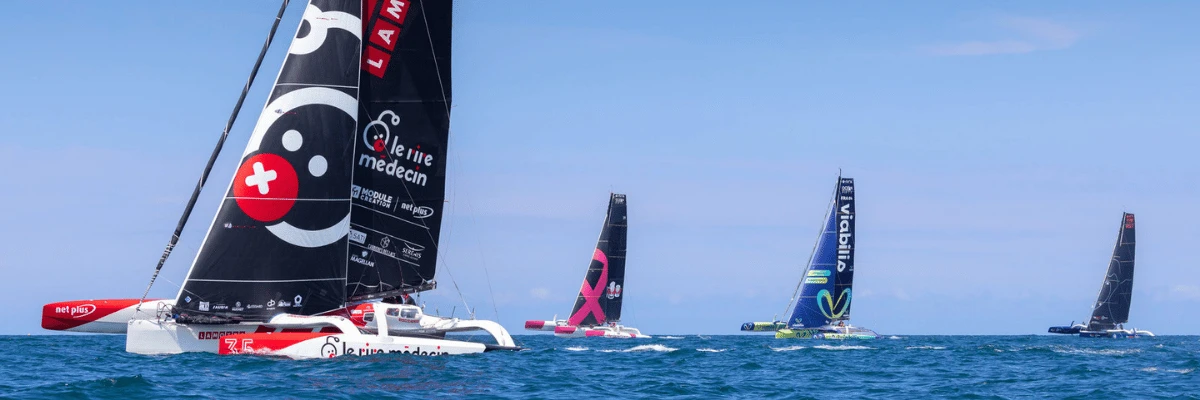 Regata de veleros Ocean Fifty en el marco de la Route du Rhum